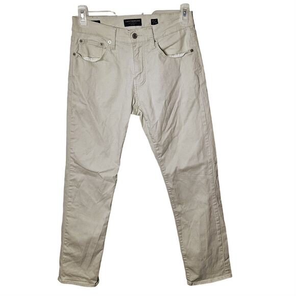 Lucky Brand Men's 30 x 30 Beige "Moon" 221 Straight Leg Pocket Denim Jeans Pants - Picture 1 of 7